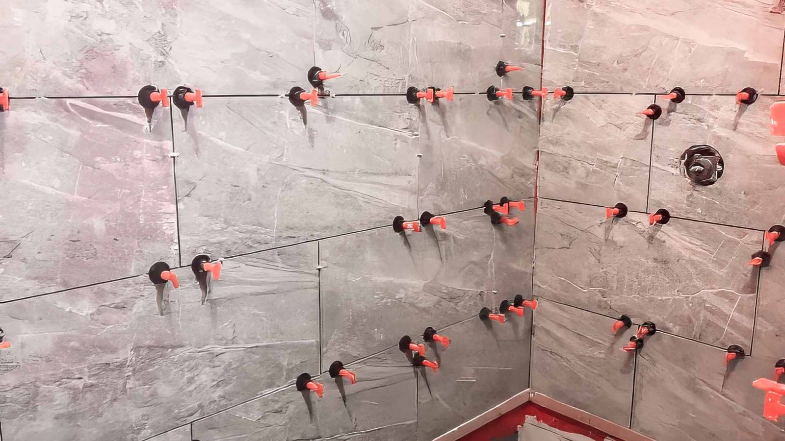Tiling a shower